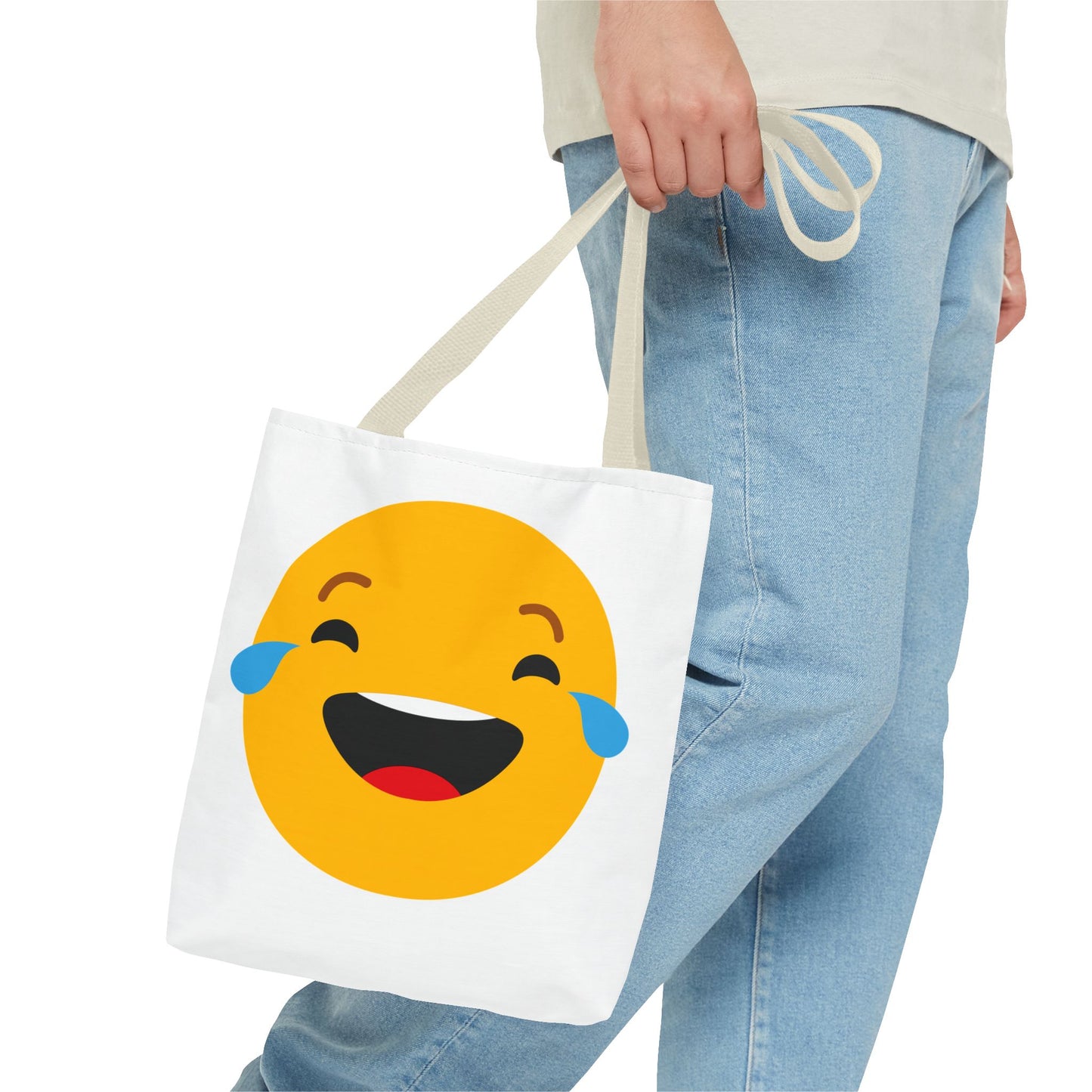 Funny Emoji Tote Bag - Smiling & Laughing Faces