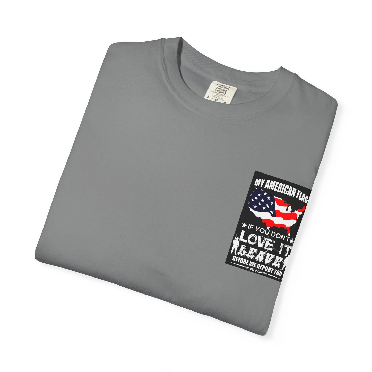 American Flag T-shirt, Patriotic Tee for July 4th, Veterans Support Shirt, Independence Day Top, USA Flag Apparel