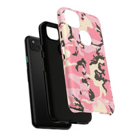 Stylish Pink Camouflage Phone Case – Tough Cases for Trendsetters