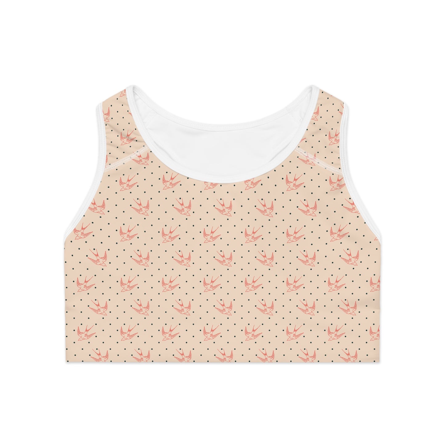 Floral Pattern Sports Bra - Comfortable & Stylish Activewear for Yoga, Fitness, and Everyday Wear