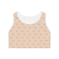 Floral Pattern Sports Bra - Comfortable & Stylish Activewear for Yoga, Fitness, and Everyday Wear