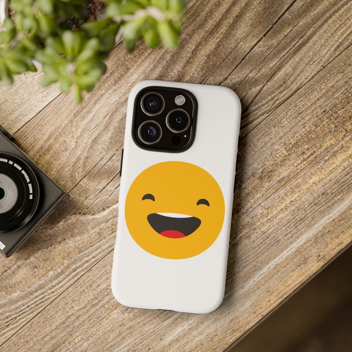 Happy Face Tough Phone Case - Durable Protection with Smile Design
