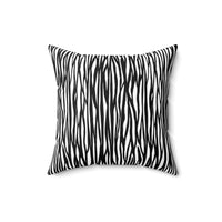 Chic Zebra Print Pillow - Stylish Home Decor, Accent Pillow, Black and White Pillow, Modern Couch Accessory, Animal Print Cushion