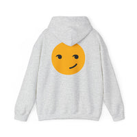 Smiley Face Unisex Heavy Blend Hooded Sweatshirt – Cozy & Playful Comfort for All Occasions