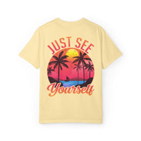 Tropical Vibes T-Shirt, Summer Casual Tee, Unisex Streetwear, Vacation Shirt, Beach Life Apparel, Gift for Travelers