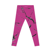 Trendy Pink Marble Leggings for Women, Stylish Activewear, Fitness Outfits, Casual Wear, Workout Leggings, Everyday Comfort