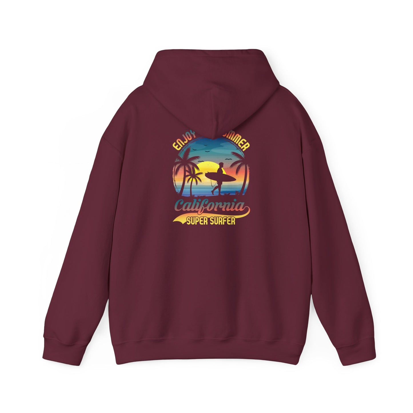 Unisex Heavy Blend™Hooded Sweatshirt California surfing is more than just a sport  it’s a lifestyle,a culture, vibe  🌊🏄‍♂️