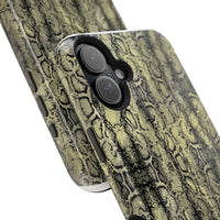 Stylish Snake Skin Magnetic Tough Case - Durable Protection for Your Phone