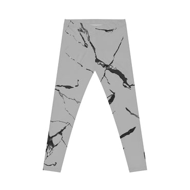 Marble Print Women's Casual Leggings, Stylish Athleisure Pants, Yoga, Workout, Travel, Everyday Wear