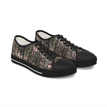 Stylish Floral Low Top Sneakers for Women - Trendy Casual Footwear