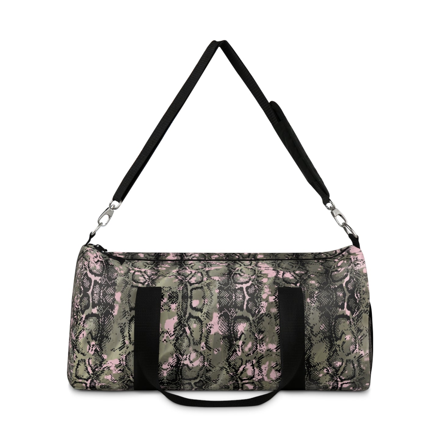 Stylish Snake Print Duffel Bag - Perfect for Gym or Travel