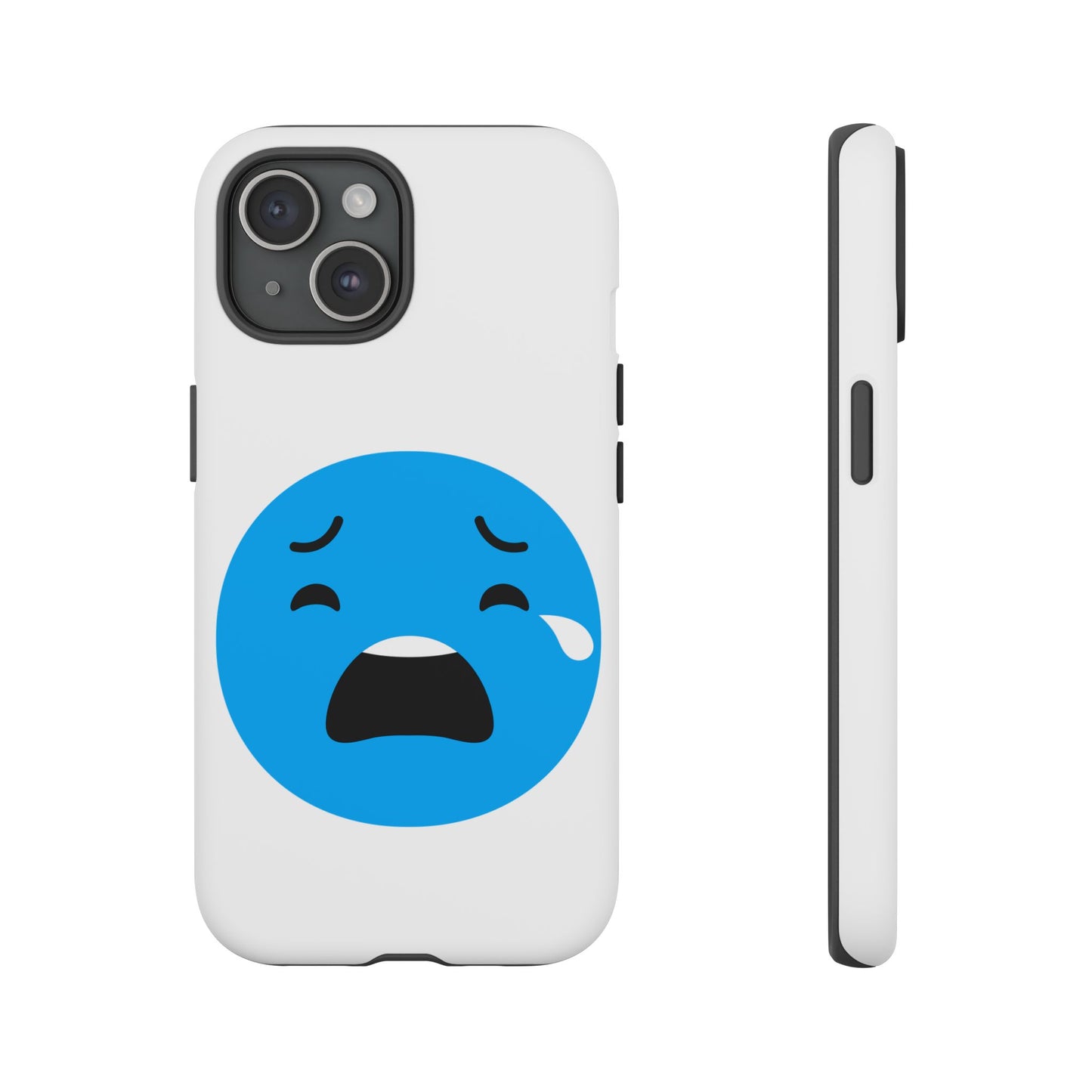 Funny Sad Face Phone Case - Tough and Stylish