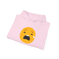 Unisex Heavy Blend™ Sad Emoji Hoodie - Cozy & Expressive Sweatshirt