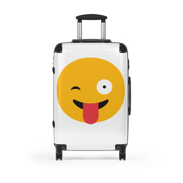 Funny Emoji Suitcase - Durable Travel Luggage for Vibrant Adventure