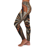 Trendy Animal Print Leggings, Fashionable Workout Leggings, Unique Casual Bottoms, Stylish Yoga Pants, Comfortable Lounge
