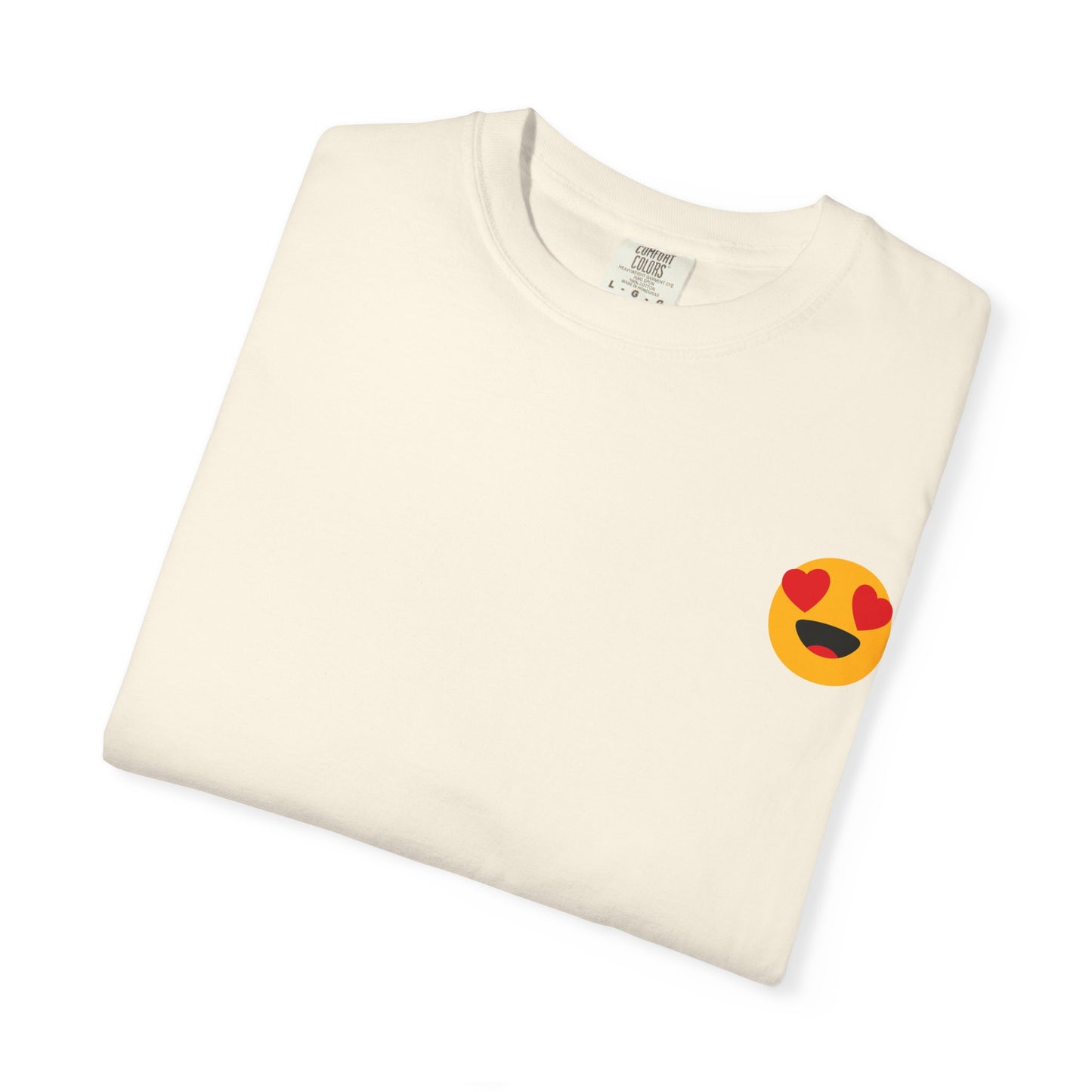 Love Emoji Garment-Dyed Unisex T-Shirt | Perfect for Valentine's Day & Casual Wear