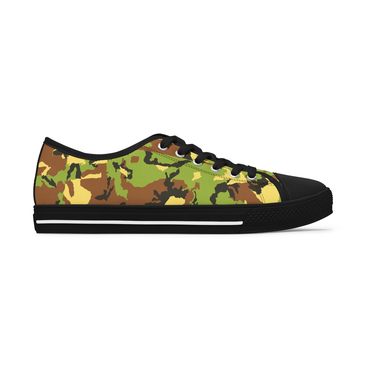 Camo Print Women's Low Top Sneakers - Comfortable & Stylish Footwear