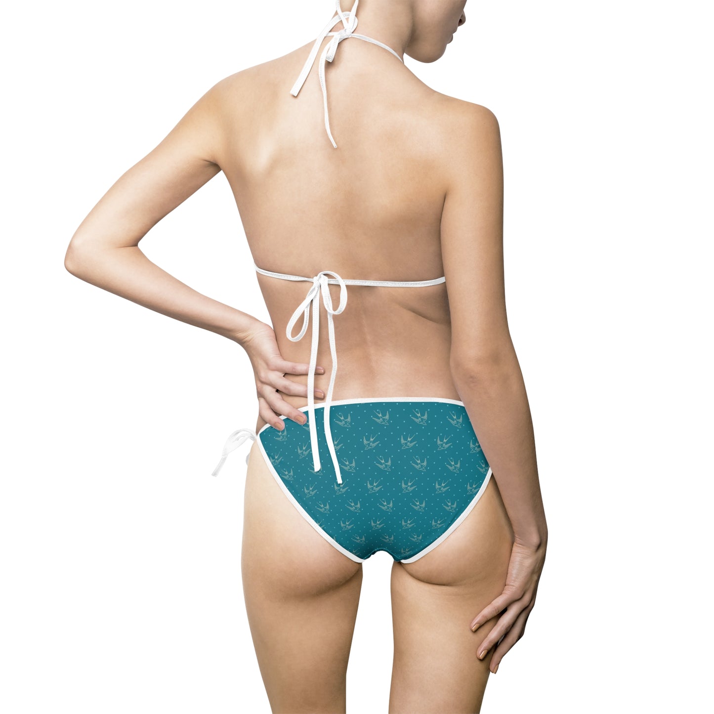 Anchor Print Women's Bikini Swimsuit - Stylish Beachwear for Summer Fun