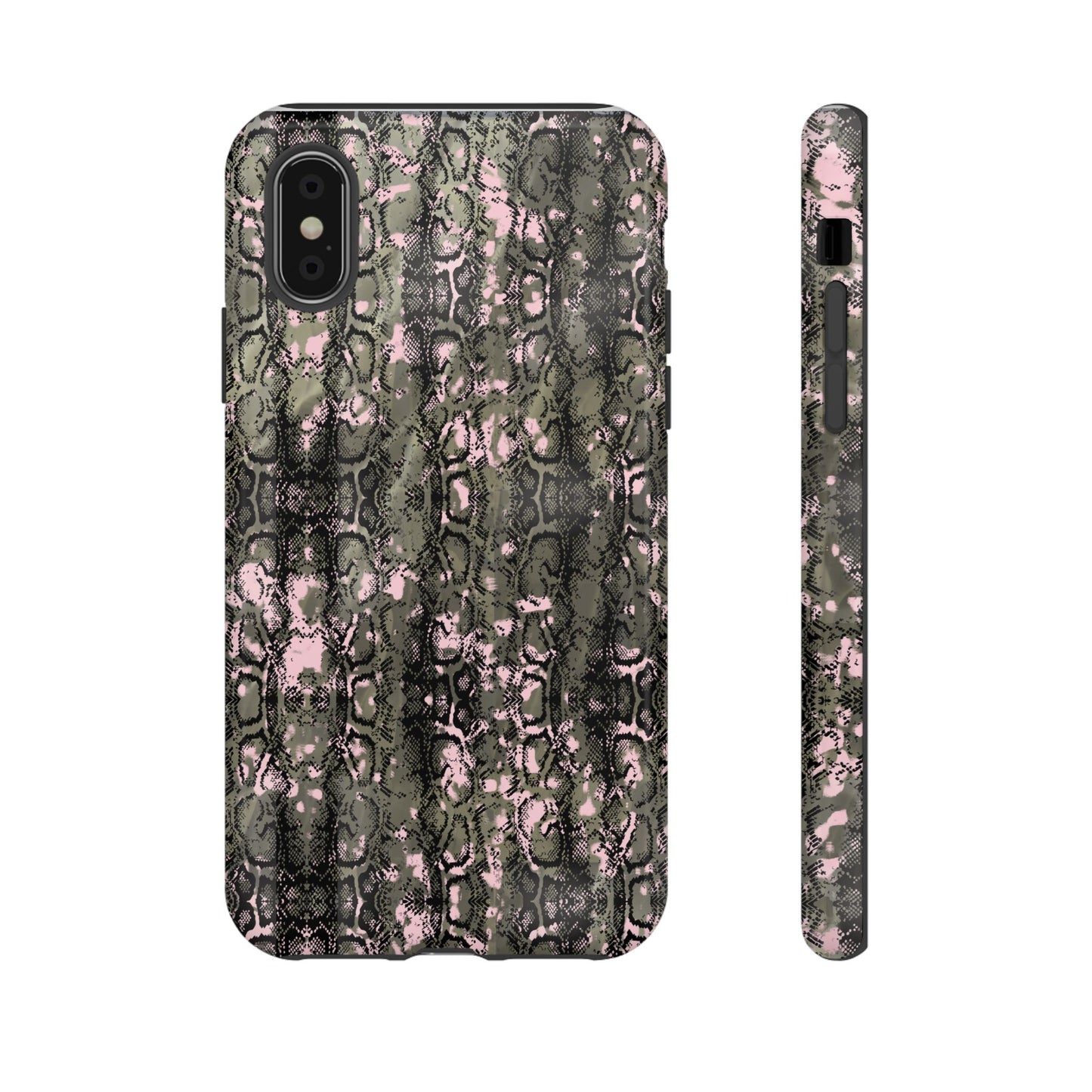 Camo Snake Pattern Phone Case – Rugged Protection Meets Bold Style  Turn heads while protecting your phone with this fierce camo snake pattern case—where urban edge meets outdoor grit.