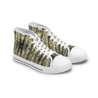 Stylish Women's High Top Sneakers – Python Print Fashion Footwear
