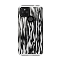 Tough Cases: Stylish Black and White Zebra Print Phone Case