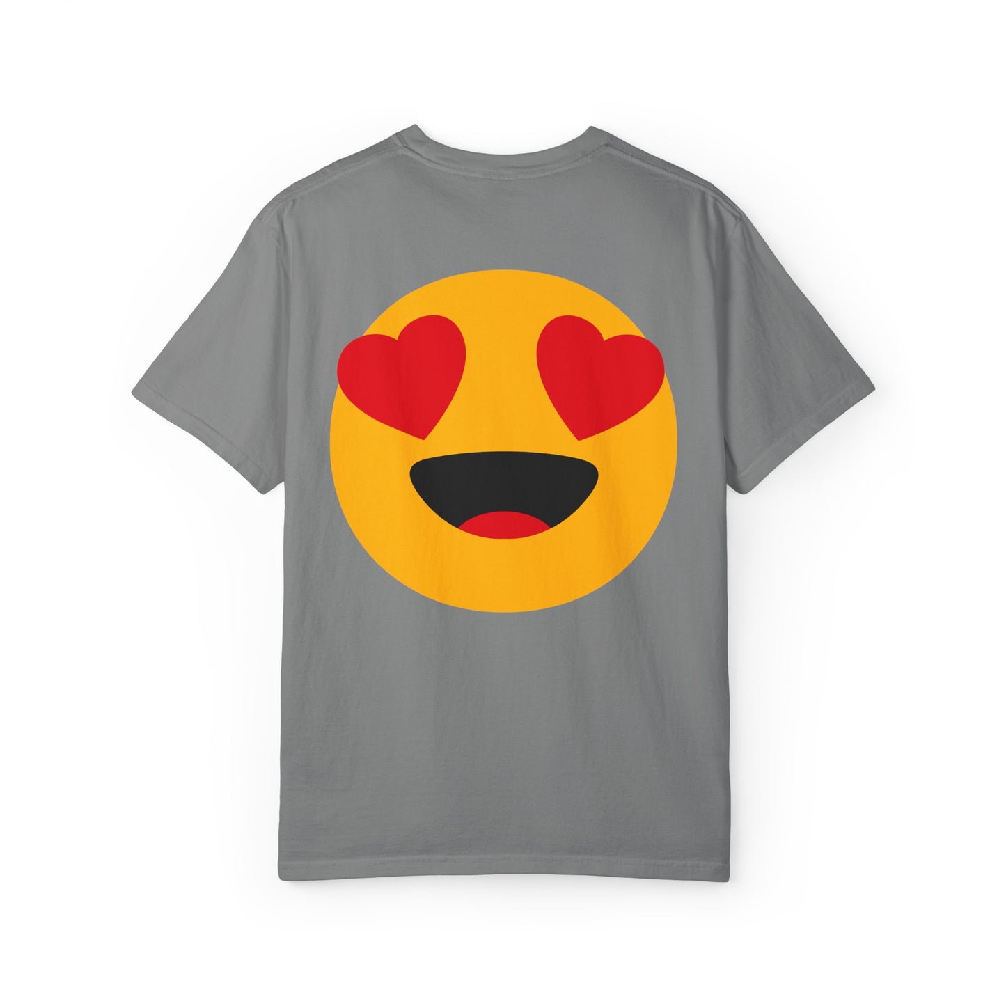 Love Emoji Garment-Dyed Unisex T-Shirt | Perfect for Valentine's Day & Casual Wear