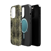 Stylish Snake Skin Magnetic Tough Case - Durable Protection for Your Phone