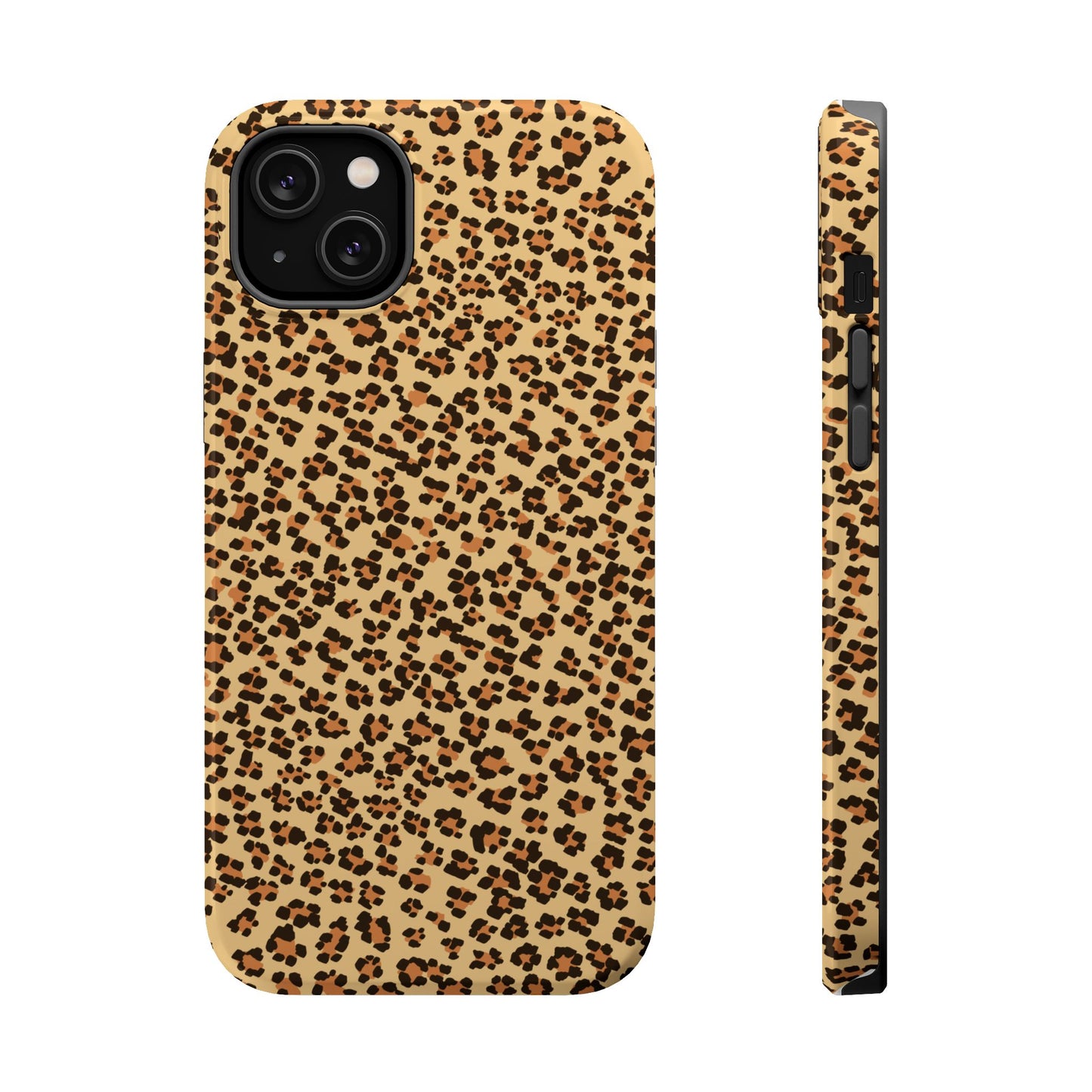 Leopard Print Magnetic Tough Case for iPhone – Bold Style, Rugged Protection  Make a fierce statement while keeping your iPhone safe with this stylish and durable magnetic tough case featuring a trendy leopard print design.