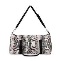 Stylish Python Print Duffel Bag - Perfect for Travel and Gym
