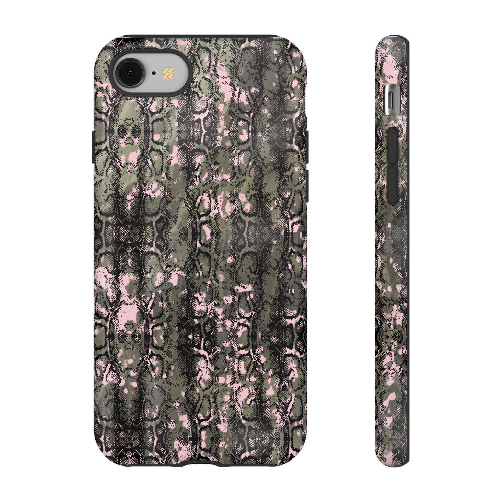 Camo Snake Pattern Phone Case – Rugged Protection Meets Bold Style  Turn heads while protecting your phone with this fierce camo snake pattern case—where urban edge meets outdoor grit.