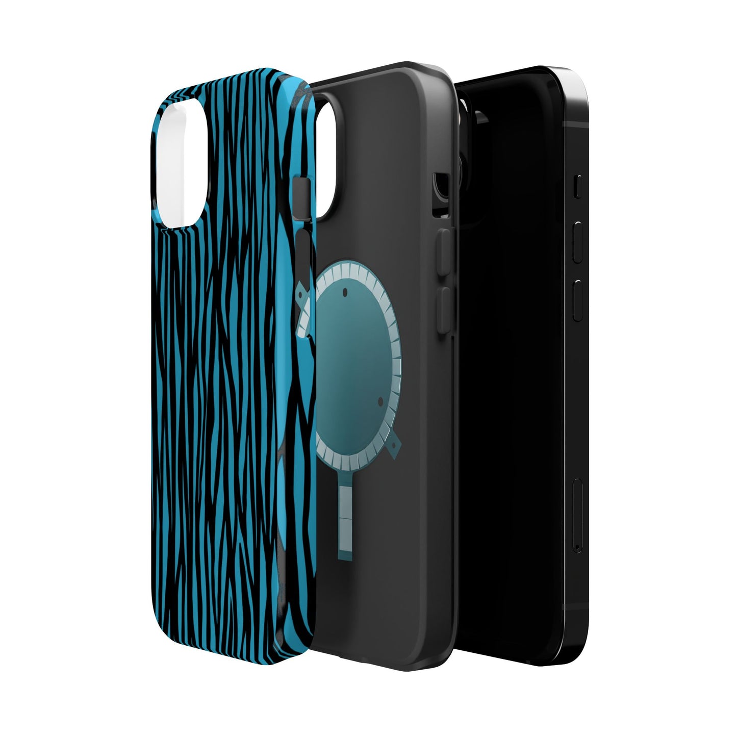 Zebra Print Magnetic Tough Case for iPhone - Durable & Stylish Phone Protection