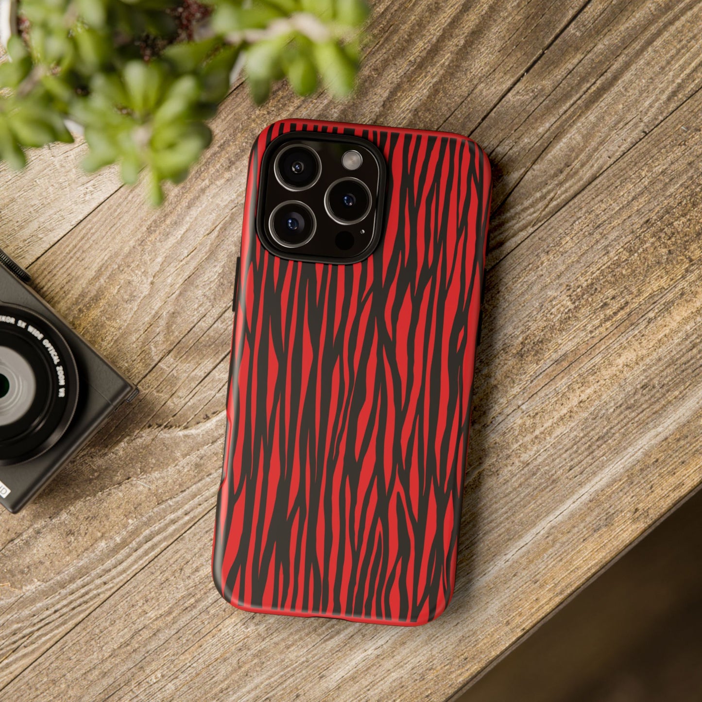 Bold Zebra Print Phone Case - Tough Protection for Trendsetters