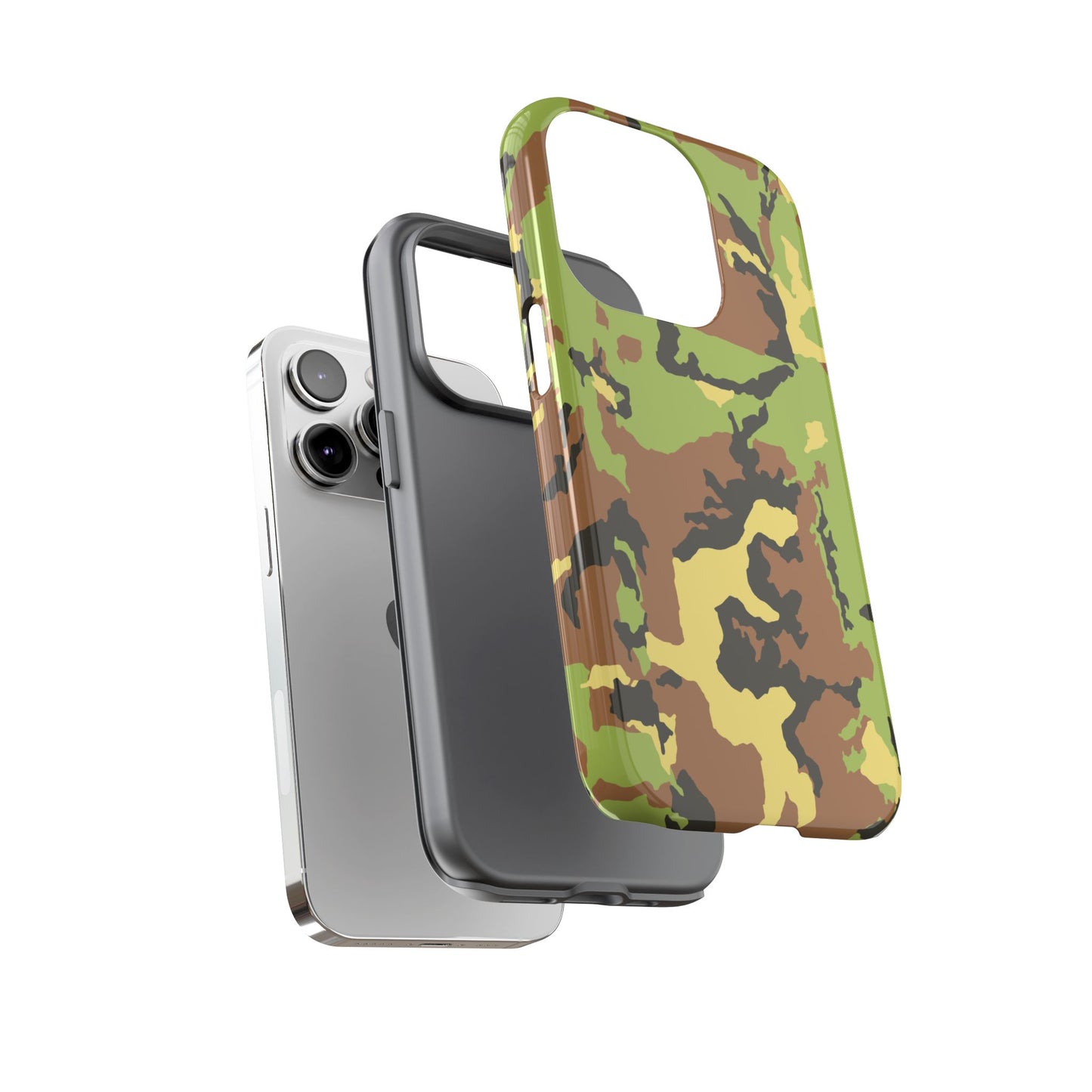 Camo Tough Phone Case - Durable Military Style Cover for Adventure Lovers