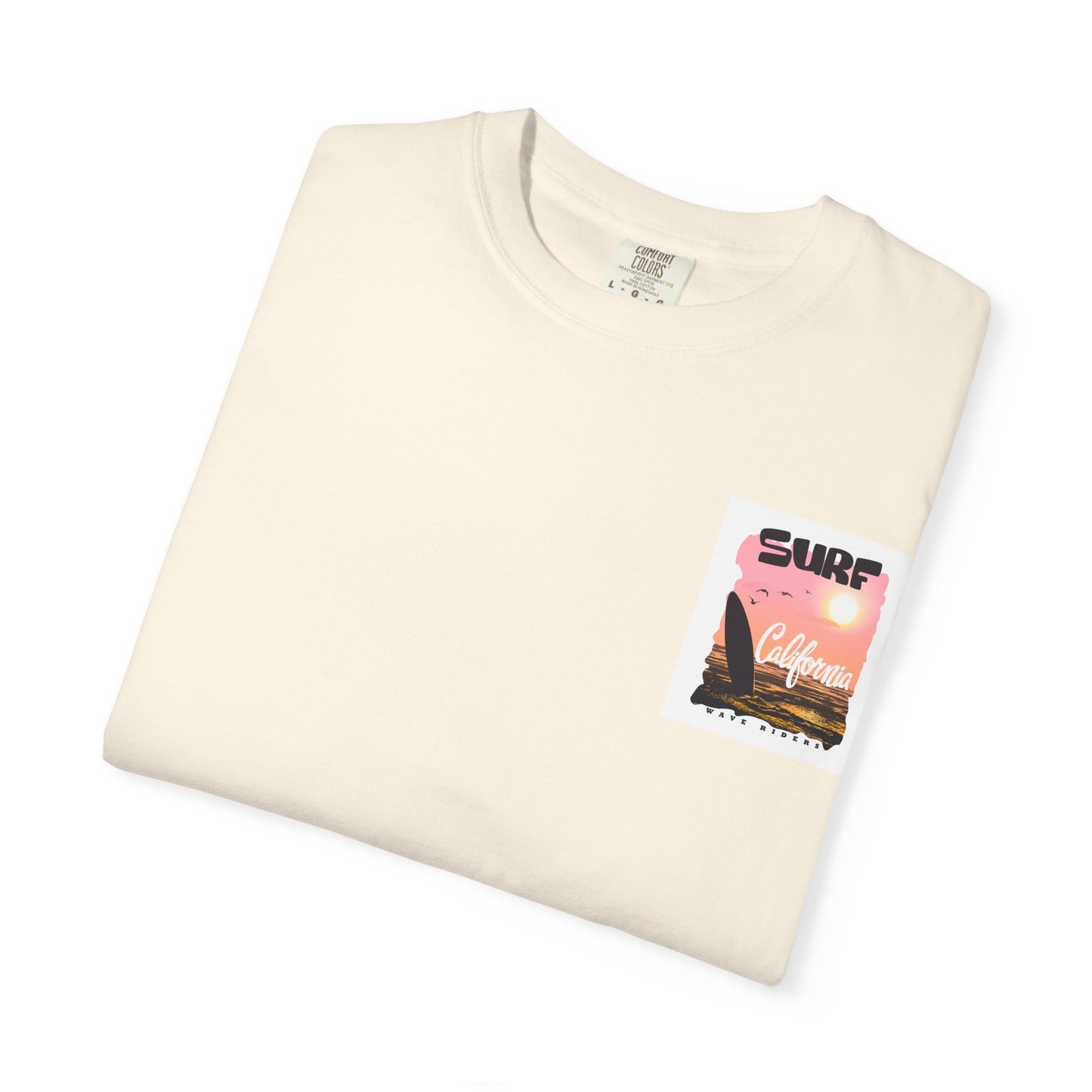 California Surf Graphic Tee - Unisex Garment-Dyed T-Shirt for Beach Lovers, Summer Vibes, Gift for Surfers, Casual Wear,