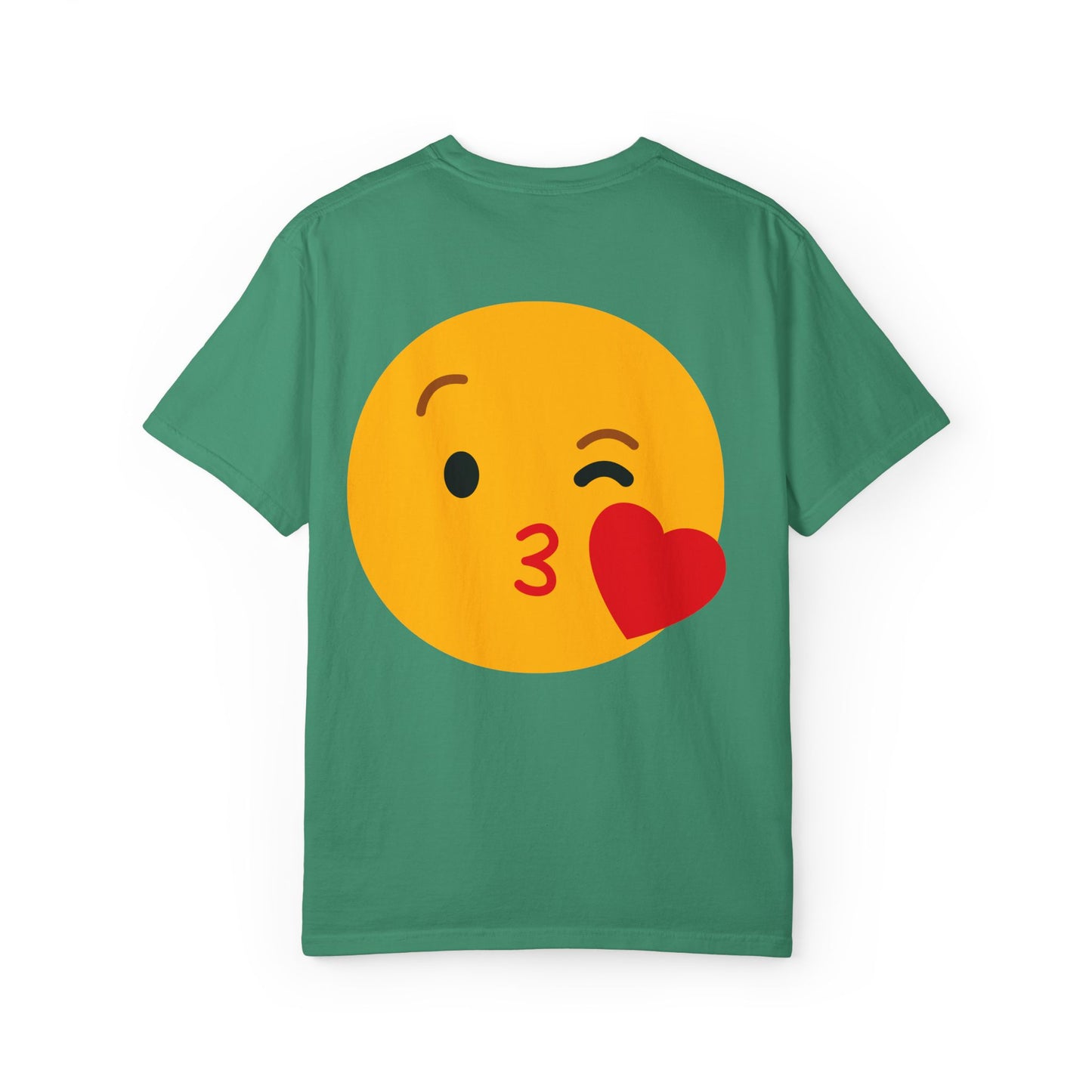 Unisex Emoji Love T-shirt - Playful Kiss & Wink Design