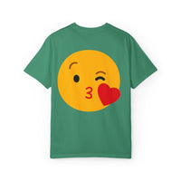 Unisex Emoji Love T-shirt - Playful Kiss & Wink Design
