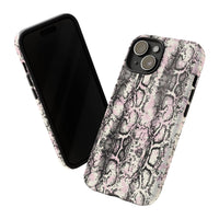 Stylish Snake Print Phone Case – Trendy Design, Tough Protection  Make a bold fashion statement while keeping your phone safe with this sleek and durable snake print case.