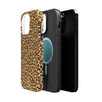 Leopard Print Magnetic Tough Case for iPhone – Bold Style, Rugged Protection  Make a fierce statement while keeping your iPhone safe with this stylish and durable magnetic tough case featuring a trendy leopard print design.