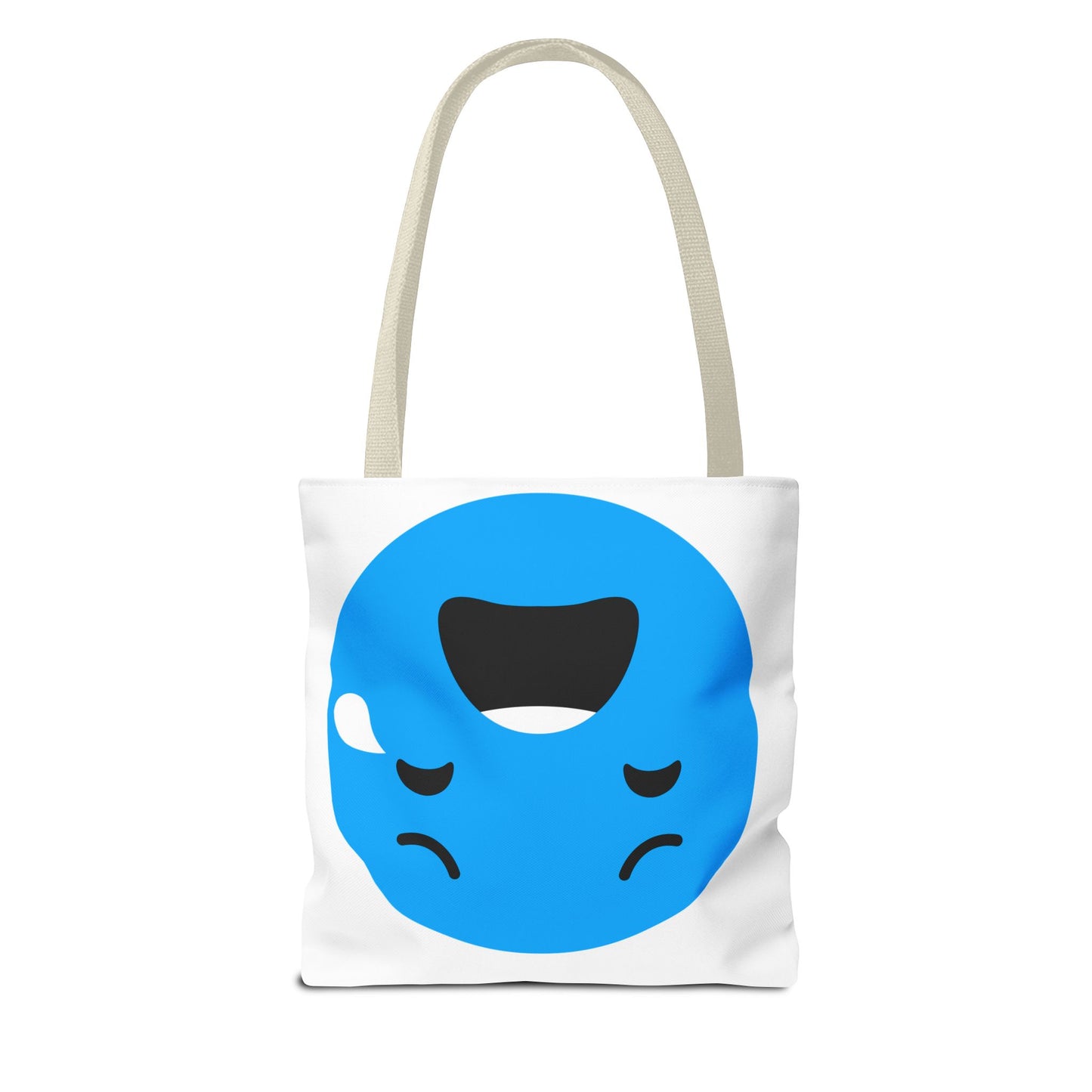 Emotional Expression Tote Bag - Cute Sad Face Design