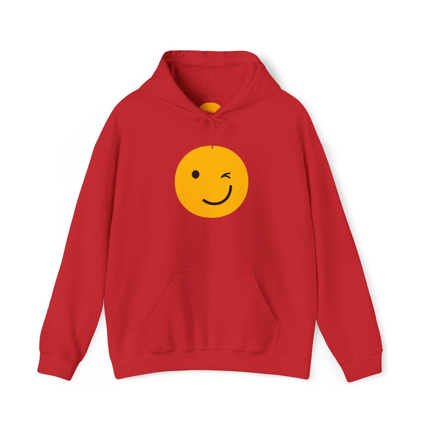 Smiley Face Unisex Hooded Sweatshirt - Fun and Cozy