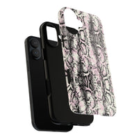 Stylish Snake Print Phone Case – Trendy Design, Tough Protection  Make a bold fashion statement while keeping your phone safe with this sleek and durable snake print case.
