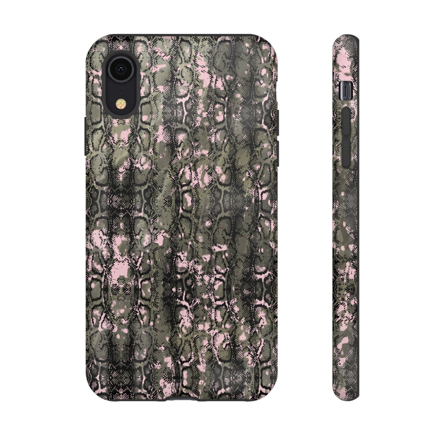 Camo Snake Pattern Phone Case – Rugged Protection Meets Bold Style  Turn heads while protecting your phone with this fierce camo snake pattern case—where urban edge meets outdoor grit.