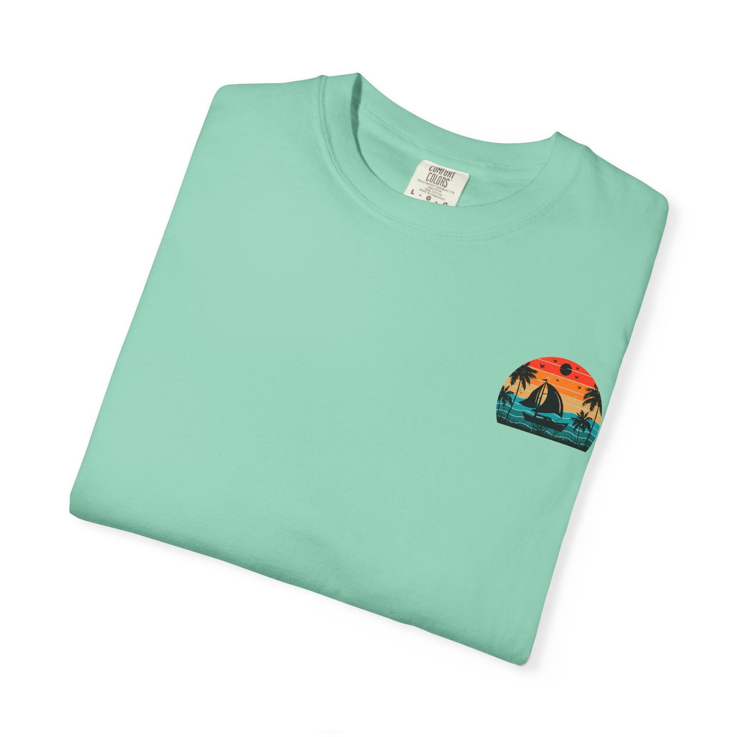 Sunset Sail Unisex Garment-Dyed T-Shirt | Beach Vibes Tee