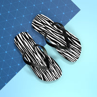 Zebra Print Flip Flops - Stylish Summer Footwear