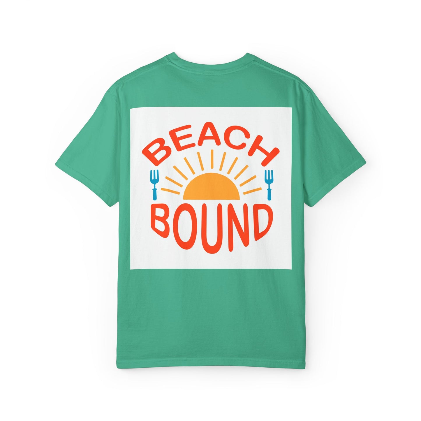 Beach Bound Unisex Garment-Dyed T-Shirt, Summer Vibes, Casual Wear, Beach Trip, Vacation Shirt, Outdoor Activities