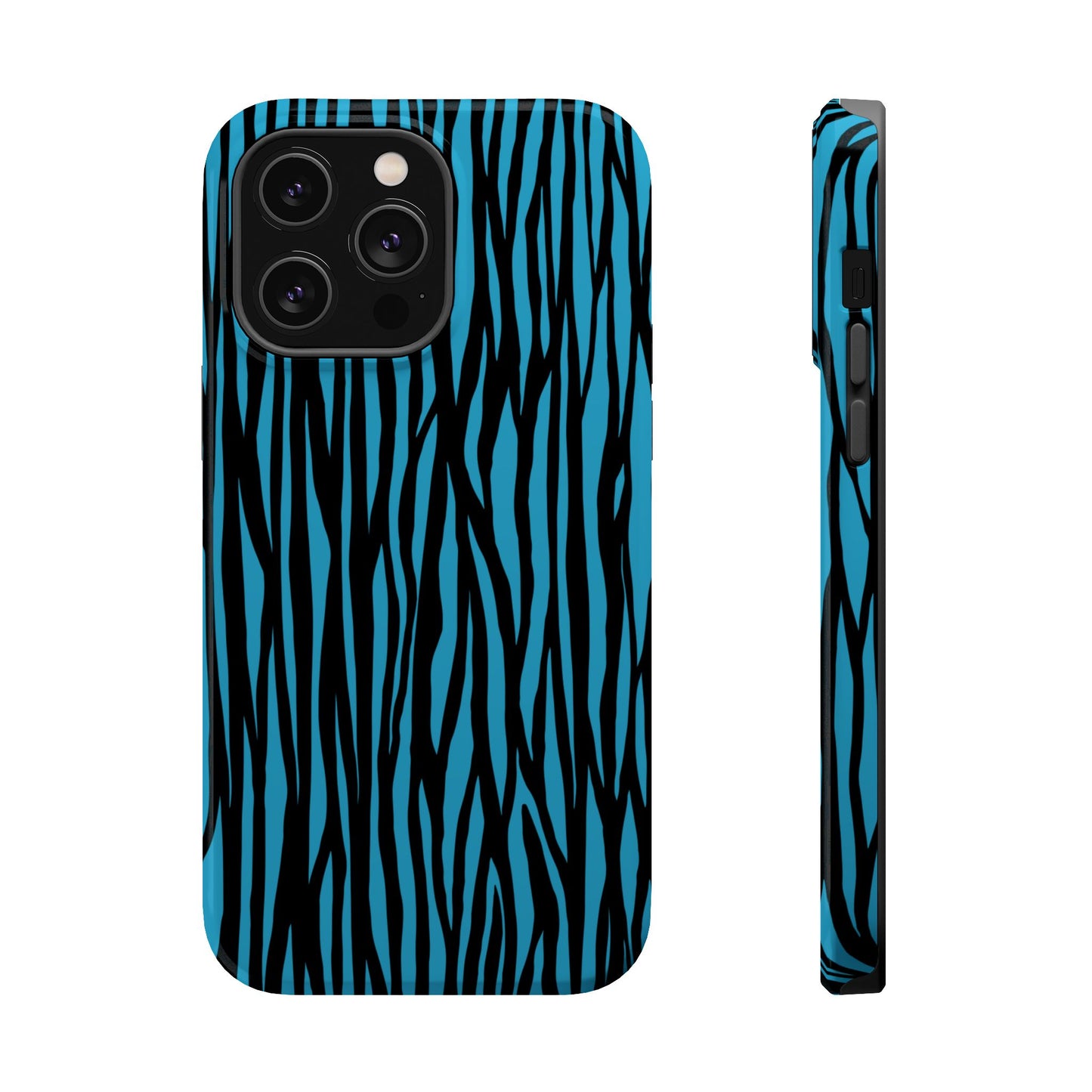 Zebra Print Magnetic Tough Case for iPhone - Durable & Stylish Phone Protection