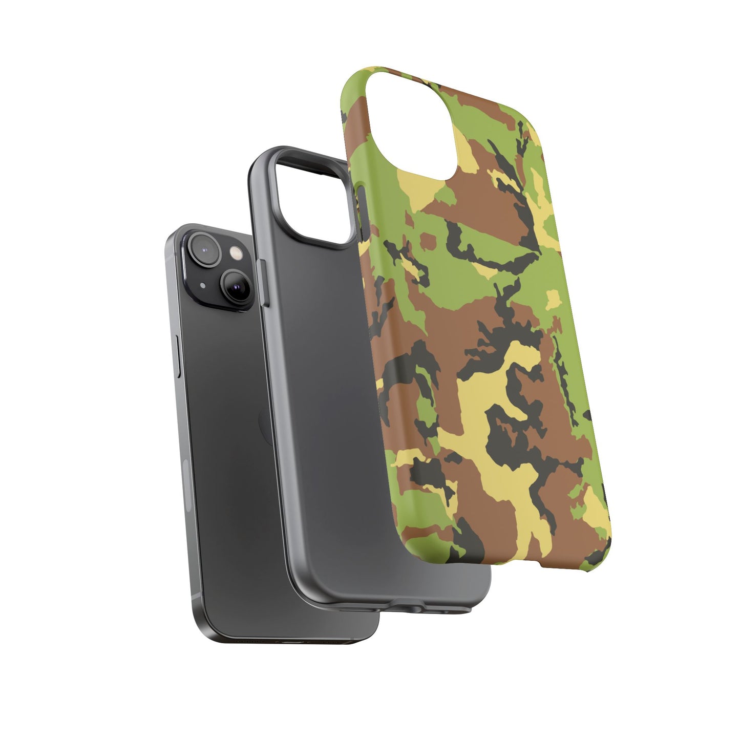 Camo Tough Phone Case - Durable Military Style Cover for Adventure Lovers