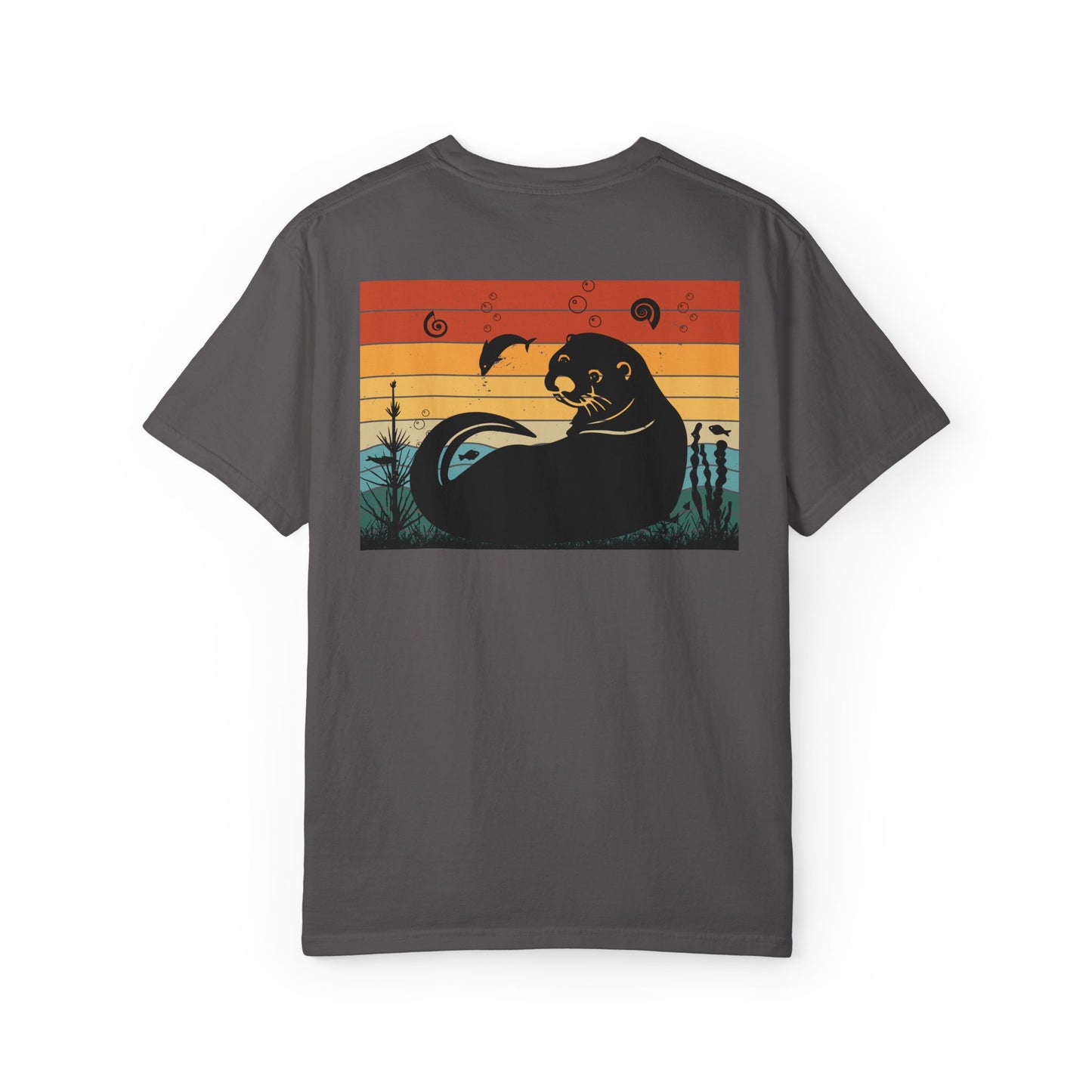 Coastal Vibe Unisex Garment-Dyed T-shirt with Otter Design