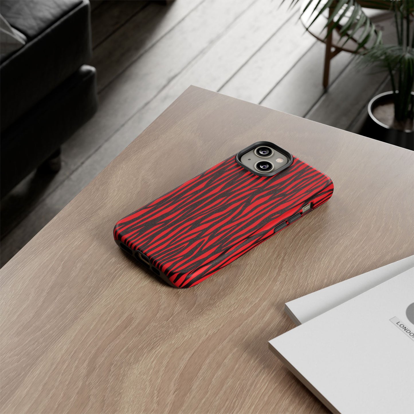 Bold Zebra Print Phone Case - Tough Protection for Trendsetters