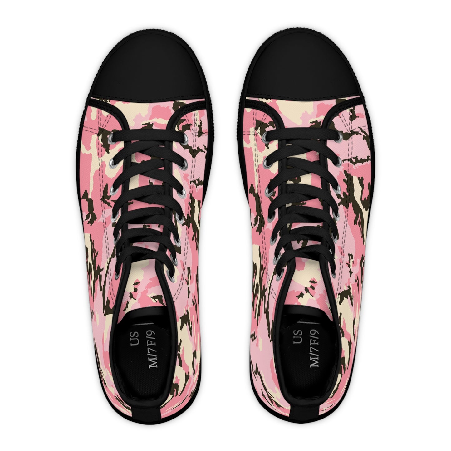 Trendy Women's Pink Camo High Top Sneakers